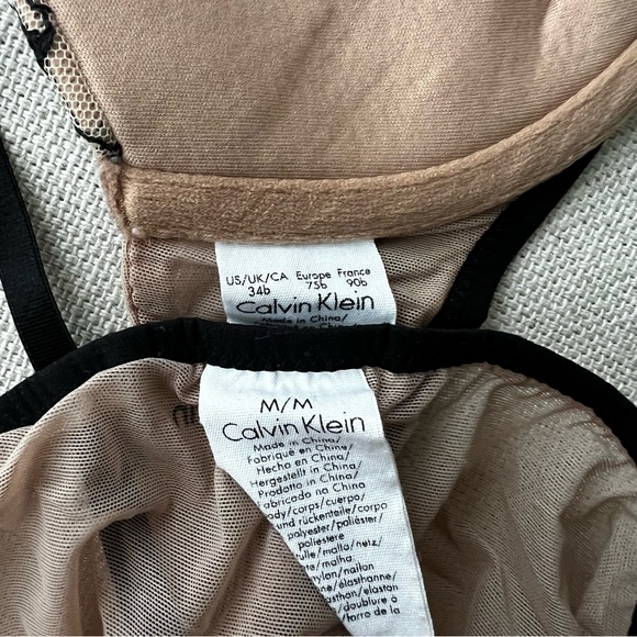 CALVIN KLEIN Mesh Lace Bra and Panty Set - Picture 5 of 6